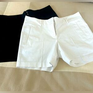 Set of 2 - Ann Taylor shorts, size 12. One black one white